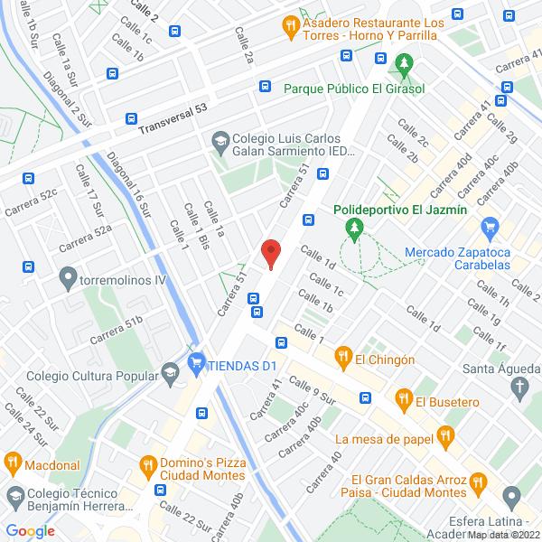 Mapa de Abc Extinvulcano Seguridad Industrial S.A.S.