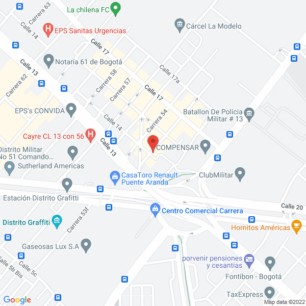 Mapa de Total Maintenance Service S. A. S.