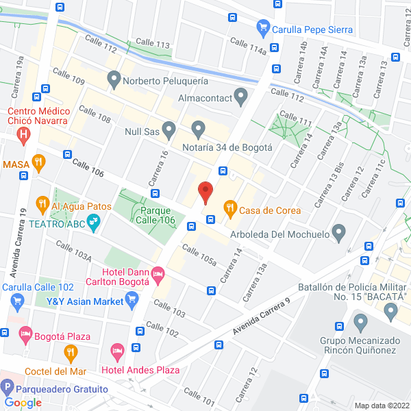 Mapa de Asesorías De Protección A La Industria Inaspro Ltda.