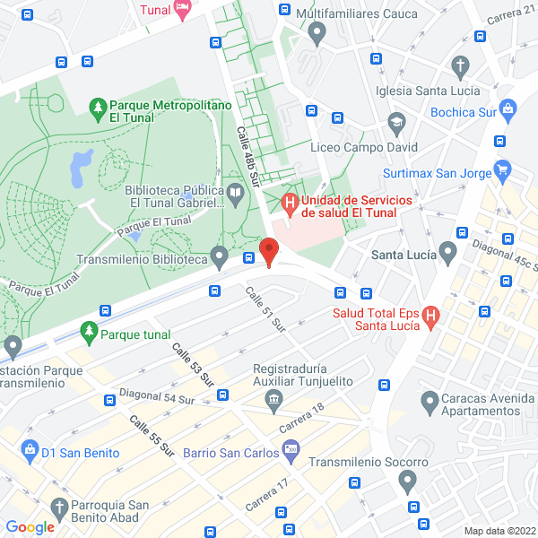 Mapa de Ortopedicos Salud Vital