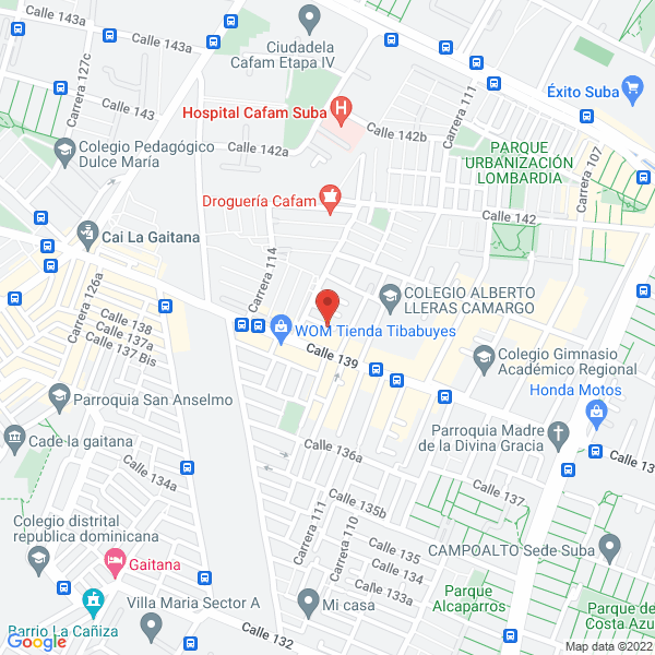 Mapa de Grafimar Impresión Litográfica