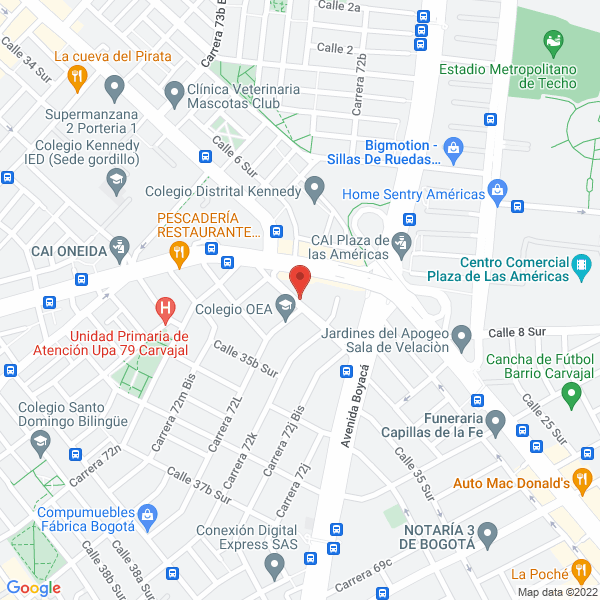 Mapa de Trailers Fracma S.A.S.