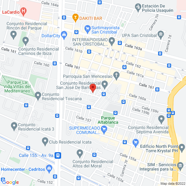 Mapa de Compuwebs S.A.S.