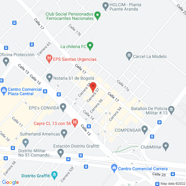 Mapa de Chatarreria La Mejor Restrepo S.A.
