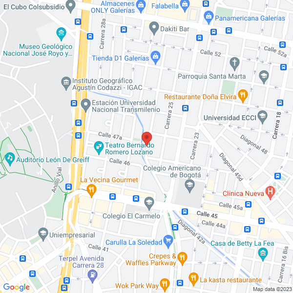 Mapa de Internacional De Representaciones Multiples S.A.S. Ir Multiples S.A.S.