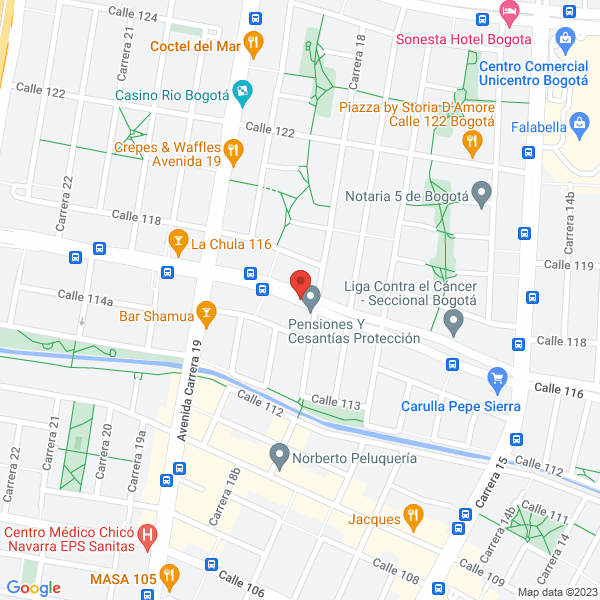 Mapa de Palmeras La Cabaña Gutierrez Y Cia S. En C.