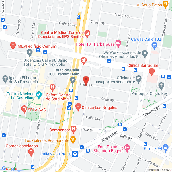 Mapa de Uro Vip S.A.S.