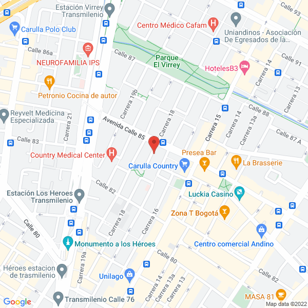 Mapa de H&E Asesores De Seguros