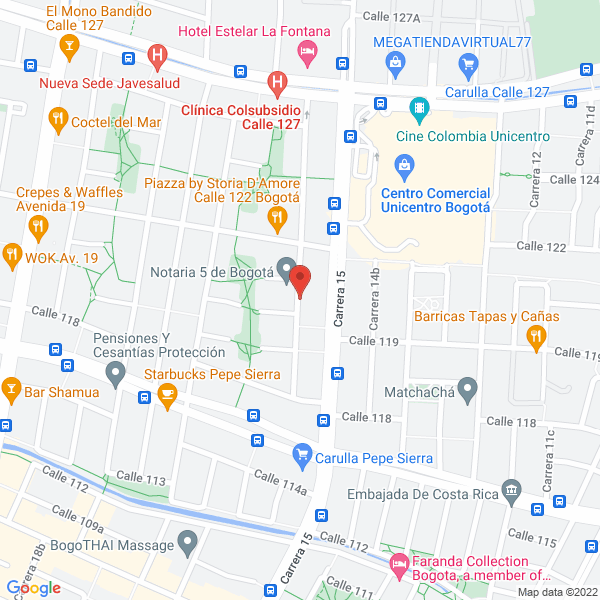 Mapa de Martínez Alfonso Asociados