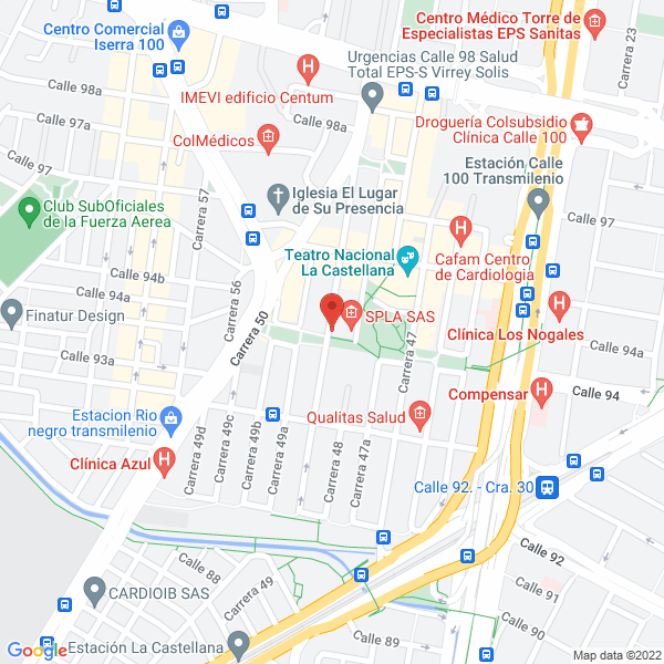 Mapa de Casa General La Castellana