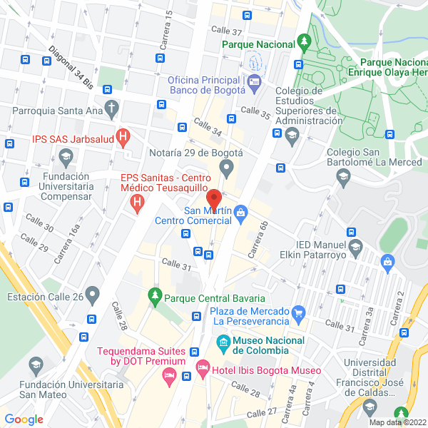 Mapa de Senecar Ltda.