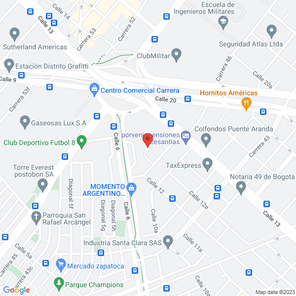 Mapa de Moldes Y Plásticos Industriales Ltda.