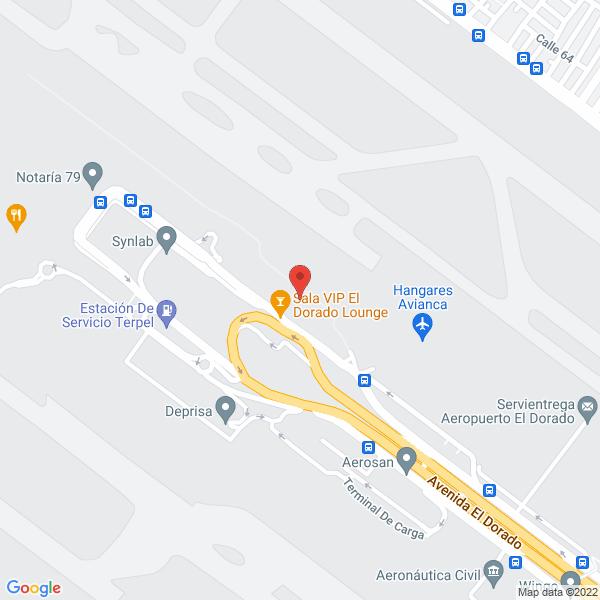 Mapa de Aeroservice Colombia