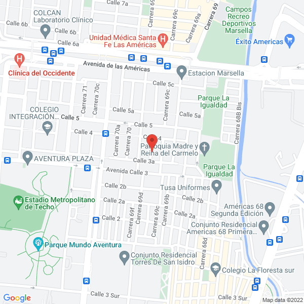 Mapa de Obras De Ingenieria Ltda.