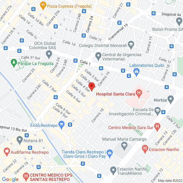Mapa de C.A. Impresores E.U.