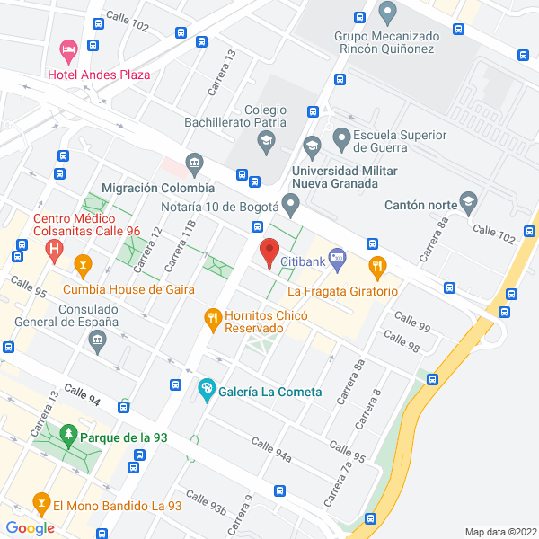 Mapa de Orogénica De Colombia S.A.S.
