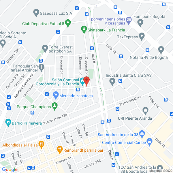 Mapa de Tecnifrisa Ltda.