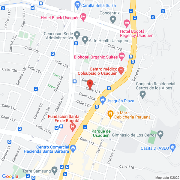 Mapa de Federación Colombiana De Automovilismo