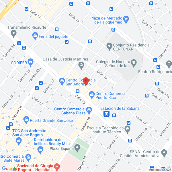 Mapa de Ferretería Surtidora Inversiones Rodríguez Aponte S. En C.