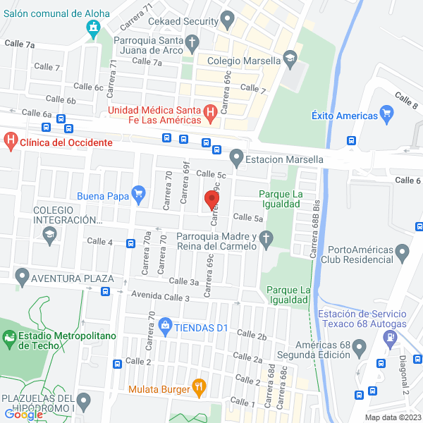 Mapa de Tiendas San Nico