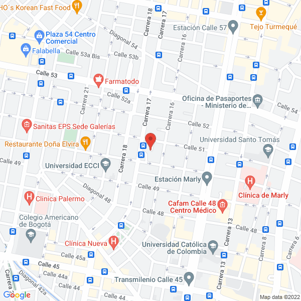 Mapa de Superior Impresores E.U.