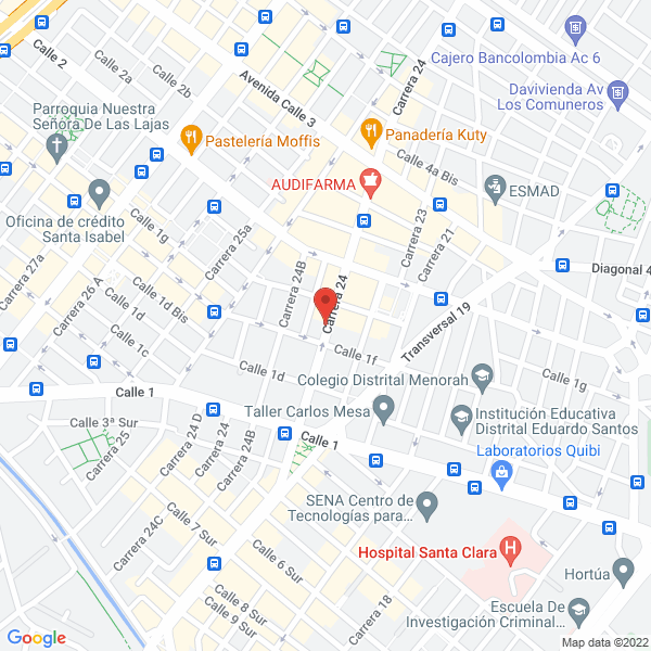 Mapa de Ferretería Leyton