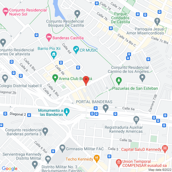 Mapa de F & B Ingeniería Ltda.