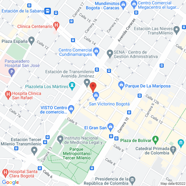 Mapa de Comercializadora Ferrepaula