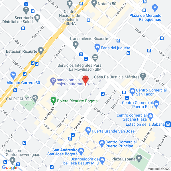 Mapa de Mecanizados Willpar