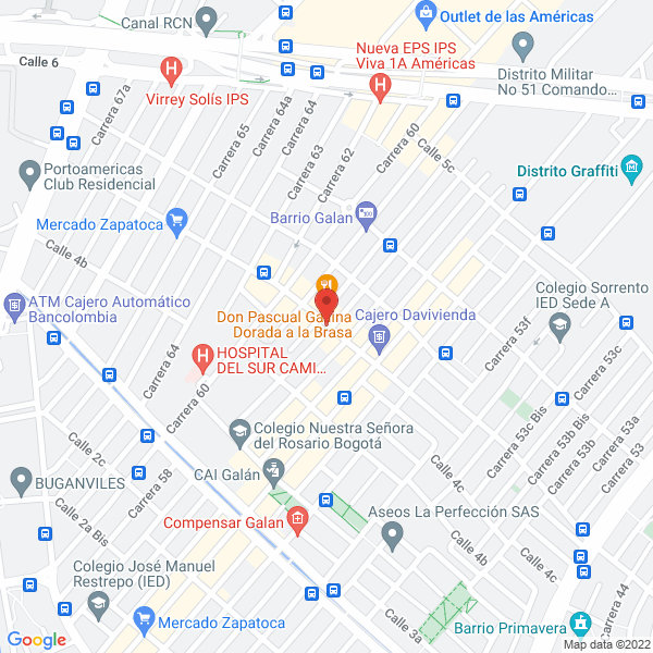 Mapa de Cosmo Deportes A.H