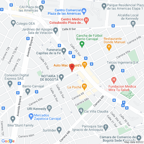 Mapa de Industrias Fagor S.A.S.