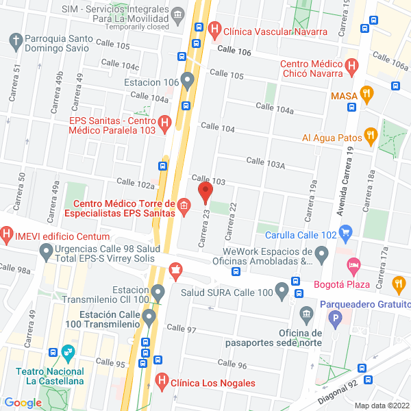 Mapa de Biología Aplicada O. & Cía Sca
