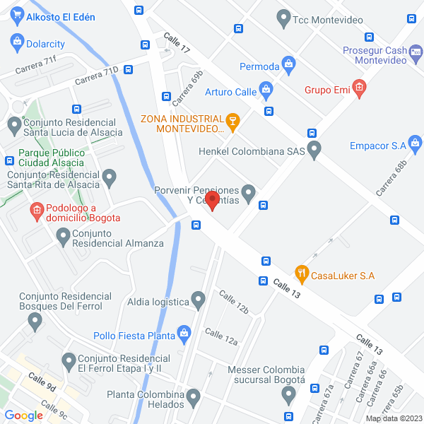 Mapa de Multiservicios Especiales De Colombia L Tda