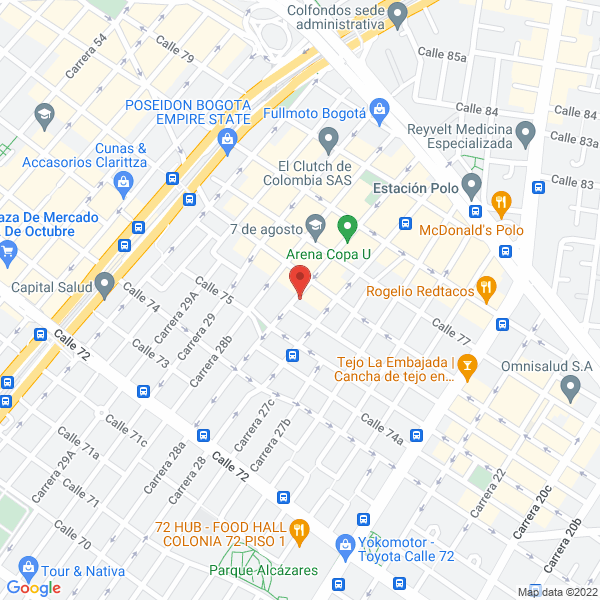 Mapa de Comunicaciones Generales De Colombia