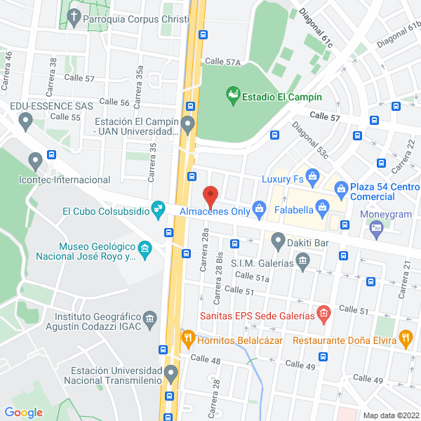 Mapa de Transportes Especializados Jpv S.A.