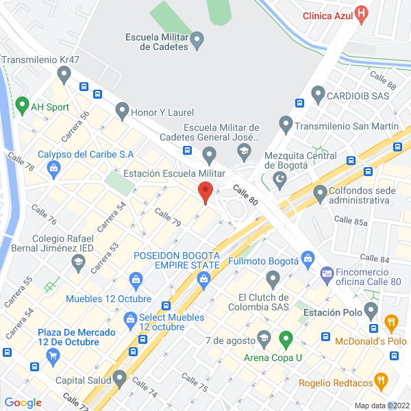 Mapa de A Tiempo Comercializadora