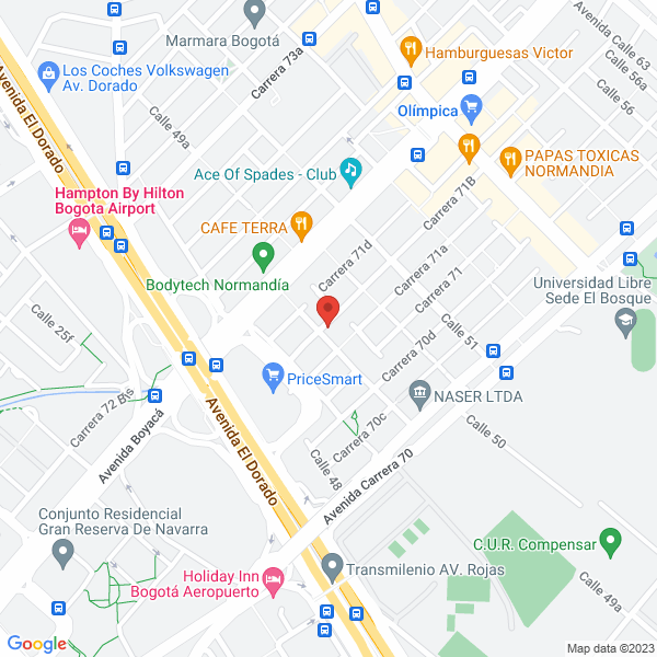 Mapa de Montealegre Martínez Salud Ocupacional Ltda.