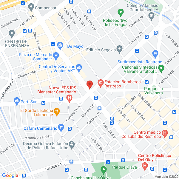 Mapa de Moto Revolución.