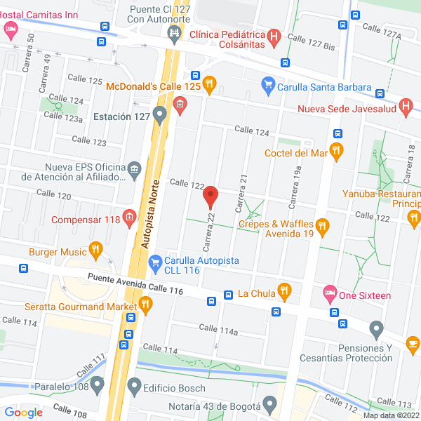 Mapa de Consulado De La Republica Dominicana