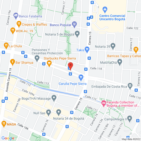 Mapa de Power In Consulting Services Group Ltda