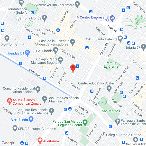 Mapa de Reencauchadora America Ltda