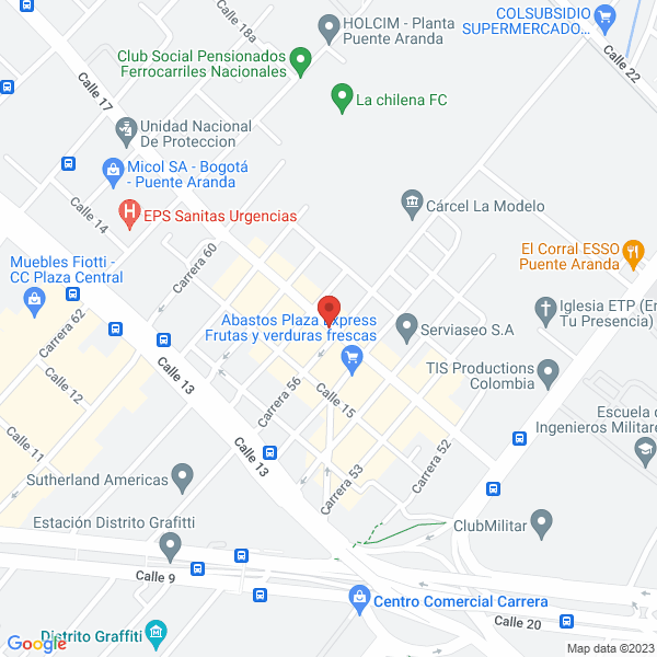 Mapa de Produgas Ltda.