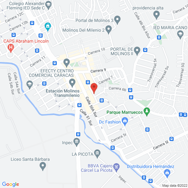 Mapa de Embobinados Los Molinos