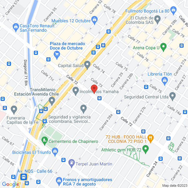 Mapa de Empresa De Transportes De Servicios Especiales Los Andes SA