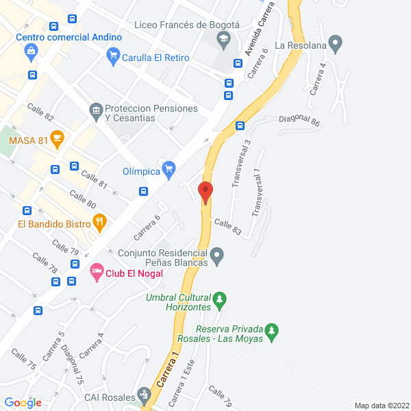 Mapa de Proyectistas De Colombia & Cia S.A.S.
