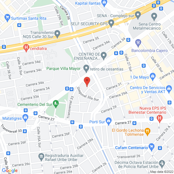 Mapa de Grupo Cuatro Impresores Ltda.