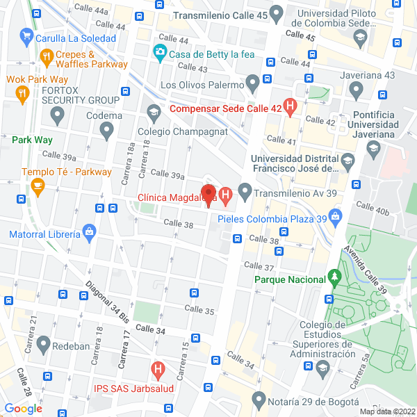 Mapa de Orquesta Los 8 De Colombia Ltda