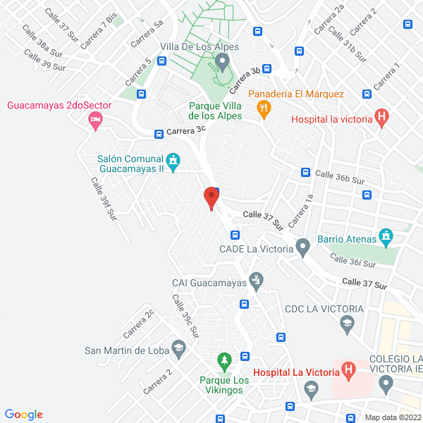 Mapa de Joaquin Emilio Arias Moreno