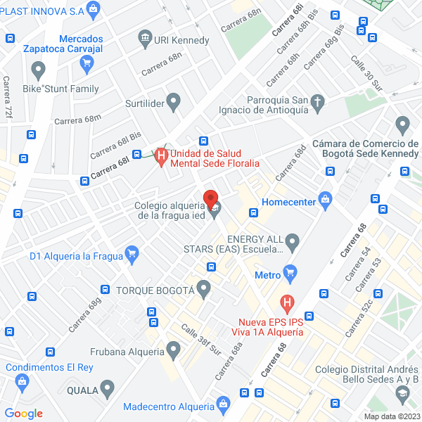 Mapa de Distribuciones Didacticas Y Técnicas Ltda.