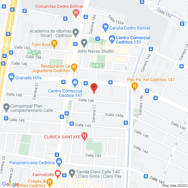 Mapa de Aguas Nacionales De Colombia S.A.S. Esp